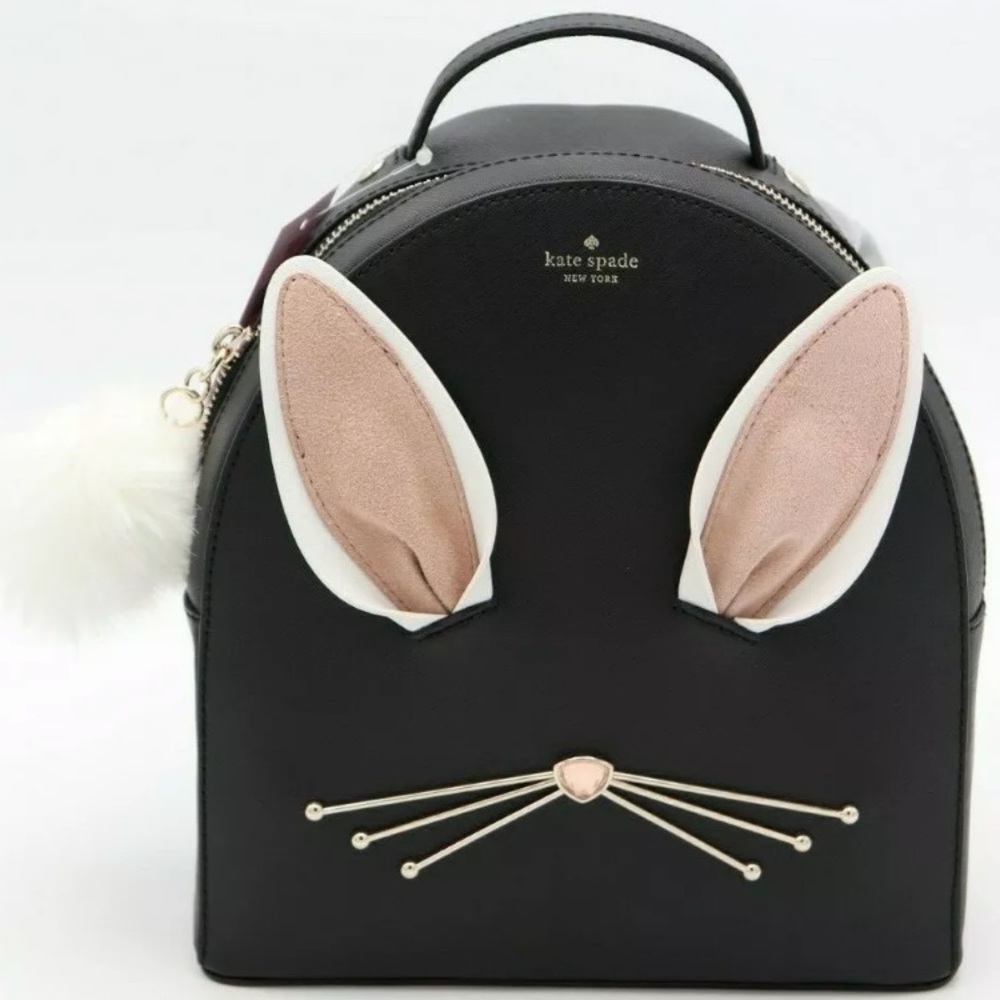Kate spade Hop To it Rabbit Sammi backpack black - Picture 1 of 8